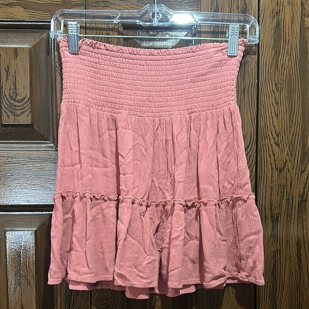 Pink Tiered Women's Skirt